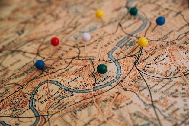 Map and compass for planning evacuation routes