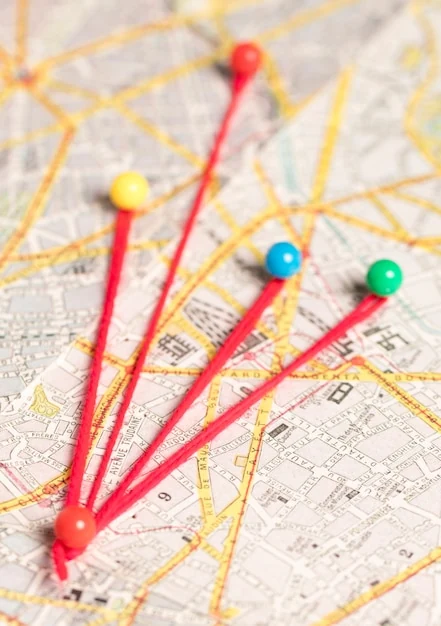 Map and compass for planning evacuation routes