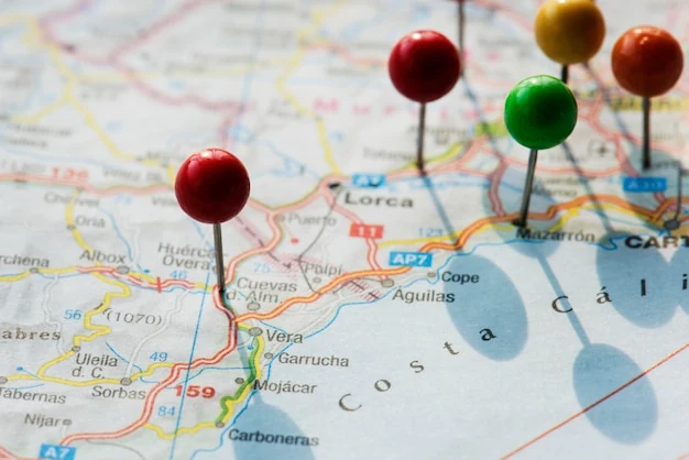 Map and compass for planning evacuation routes